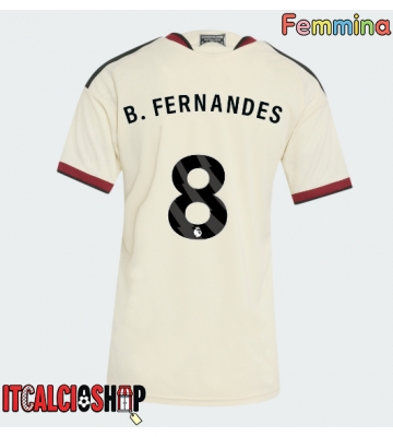 Manchester United Bruno Fernandes #8 Terza Maglia Femmina 2026-27 Manica Corta